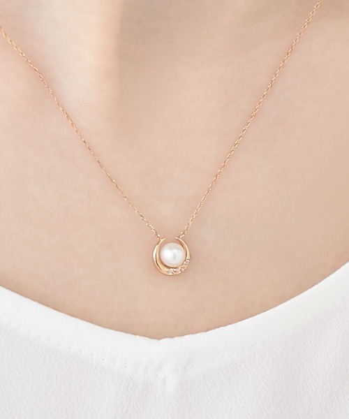 Canal４℃ ヨンドシー 6月 誕生石 K10 6月誕生石】K10ピンクゴールド ネックレス（ネックレス）｜Canal 4