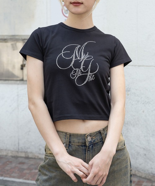 Midnight Move(ミッドナイトムーブ)の「Midnight Move/CUBIC T(Tシャツ/カットソー・レディース・ホワイト/ピンク/ブラック・FREE)」の16枚目の写真