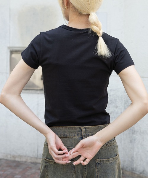 Midnight Move(ミッドナイトムーブ)の「Midnight Move/CUBIC T(Tシャツ/カットソー・レディース・ホワイト/ピンク/ブラック・FREE)」の18枚目の写真