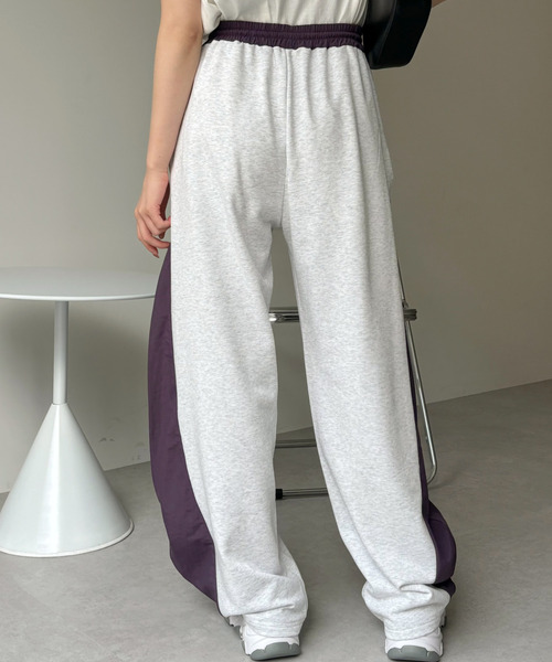 Ada.(エイダ)の「ナイロン スウェット ニッカパンツ(スウェットパンツ・レディース・ネイビー系/グレー系その他/パープル系その他・FREE)」の21枚目の写真