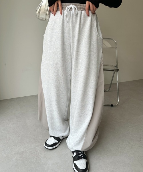 Ada.(エイダ)の「ナイロン スウェット ニッカパンツ(スウェットパンツ・レディース・ネイビー系/グレー系その他/パープル系その他・FREE)」の14枚目の写真
