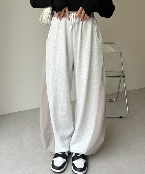 Ada.(エイダ)の「ナイロン スウェット ニッカパンツ(スウェットパンツ・レディース・ネイビー系/グレー系その他/パープル系その他・FREE)」の18枚目の写真