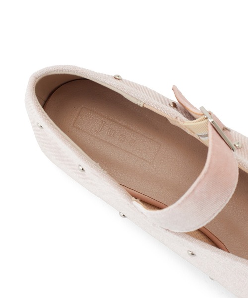 Juze（ジュゼ）の「スタッズメリージェーン（バレエシューズ・レディース・ブラック/ピンク・S/M/L）」の13枚目の写真