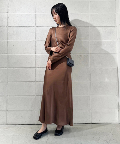 plage（プラージュ）の「BASERANGE/ベースレンジ DYDINE LONGSLEEVE ドレス（ワンピース・レディース・ブラウン・FREE）」の16枚目の写真