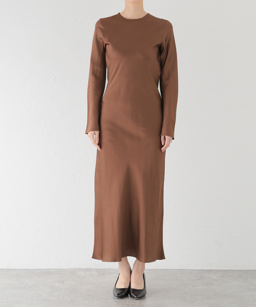 plage（プラージュ）の「BASERANGE/ベースレンジ DYDINE LONGSLEEVE ドレス（ワンピース・レディース・ブラウン・FREE）」の2枚目の写真