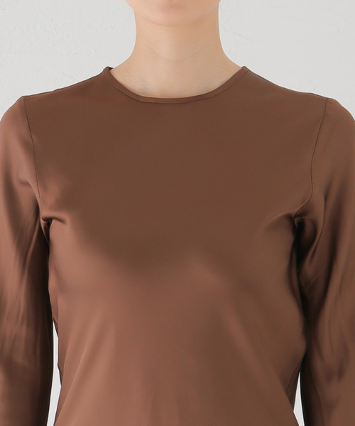 plage（プラージュ）の「BASERANGE/ベースレンジ DYDINE LONGSLEEVE ドレス（ワンピース・レディース・ブラウン・FREE）」の5枚目の写真