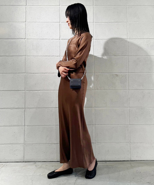 plage（プラージュ）の「BASERANGE/ベースレンジ DYDINE LONGSLEEVE ドレス（ワンピース・レディース・ブラウン・FREE）」の15枚目の写真