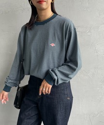 DANTON | [DANTON/ダントン] ワンポイントロゴ ボーダーロンT(Tシャツ/カットソー)