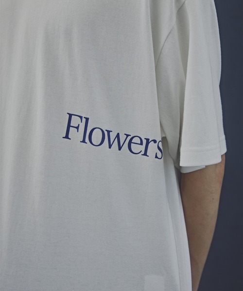 NANO universe(ナノユニバース)の「「Commonuse」ヴィンテージライク ”Flowers” Tシャツ(Tシャツ/カットソー・メンズ・ホワイト/チャコール・L/M)」の4枚目の写真