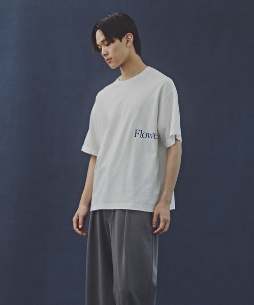 NANO universe(ナノユニバース)の「「Commonuse」ヴィンテージライク ”Flowers” Tシャツ(Tシャツ/カットソー・メンズ・ホワイト/チャコール・L/M)」の10枚目の写真