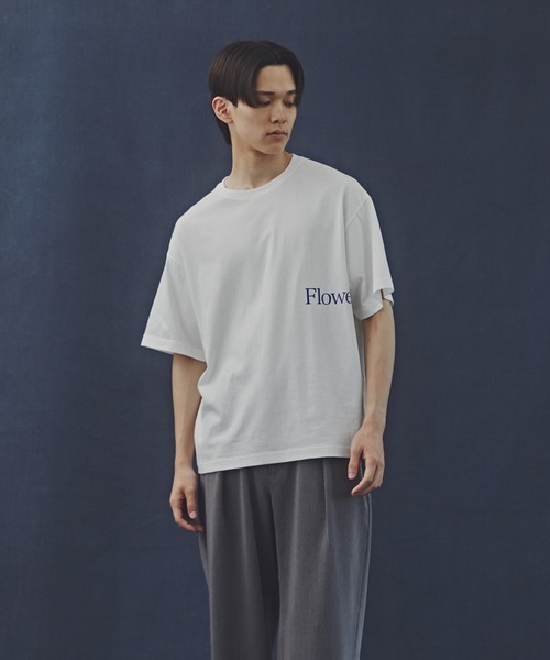 NANO universe(ナノユニバース)の「「Commonuse」ヴィンテージライク ”Flowers” Tシャツ(Tシャツ/カットソー・メンズ・ホワイト/チャコール・L/M)」の11枚目の写真