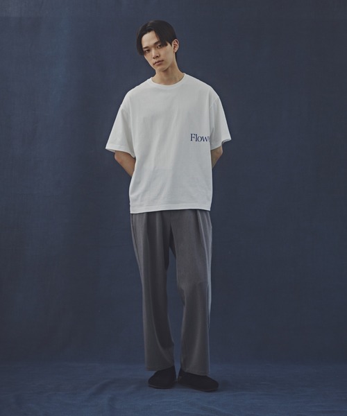 NANO universe(ナノユニバース)の「「Commonuse」ヴィンテージライク ”Flowers” Tシャツ(Tシャツ/カットソー・メンズ・ホワイト/チャコール・L/M)」の9枚目の写真