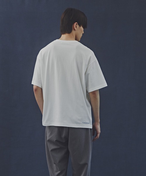 NANO universe(ナノユニバース)の「「Commonuse」ヴィンテージライク ”Flowers” Tシャツ(Tシャツ/カットソー・メンズ・ホワイト/チャコール・L/M)」の6枚目の写真