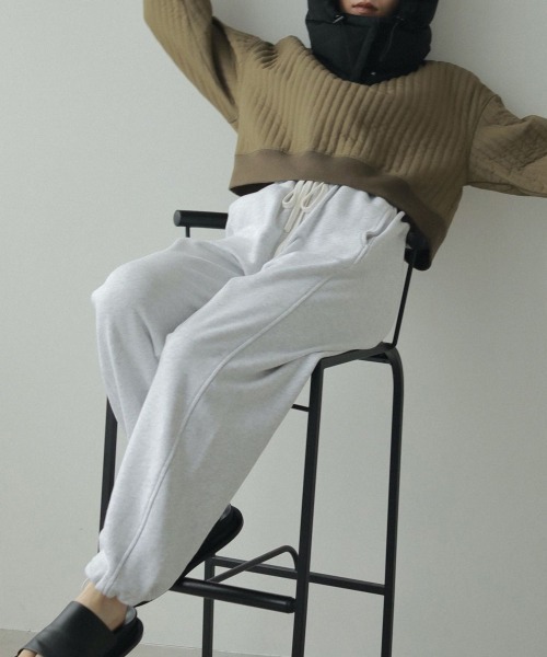 anuke（アンヌーク）の「anuke　Drawstring Sweat Pants ドローストリングスウェットパンツ/62420709（スウェットパンツ・レディース・グレー・36/38）」の12枚目の写真