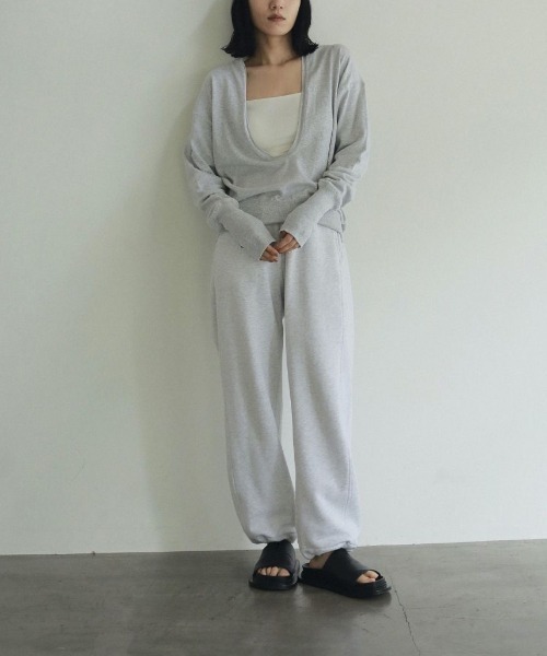 anuke（アンヌーク）の「anuke　Drawstring Sweat Pants ドローストリングスウェットパンツ/62420709（スウェットパンツ・レディース・グレー・36/38）」の7枚目の写真