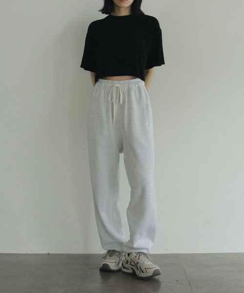 anuke（アンヌーク）の「anuke　Drawstring Sweat Pants ドローストリングスウェットパンツ/62420709（スウェットパンツ・レディース・グレー・36/38）」の9枚目の写真