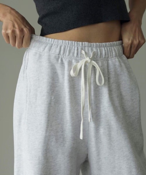 anuke（アンヌーク）の「anuke　Drawstring Sweat Pants ドローストリングスウェットパンツ/62420709（スウェットパンツ・レディース・グレー・36/38）」の16枚目の写真