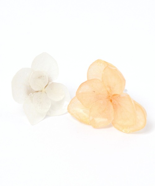 GLOBAL WORK(グローバルワーク)の「MADE IN JAPAN/アジサイピアス/130955(ピアス(両耳用)・レディース・ホワイト/パープル/ベージュ/ブルー・ONE SIZE)」の5枚目の写真