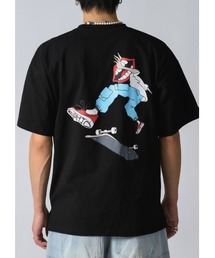 RE730 なみおくんスケボー　ビッグシルエットTシャツ