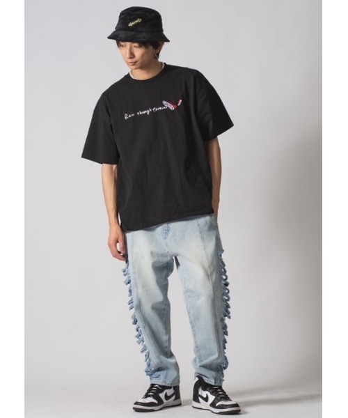 RE730(アールイーセブンサーティー)の「RE730 なみおくんスケボー ビッグシルエットTシャツ(Tシャツ/カットソー・メンズ・オフホワイト/ブラック・LARGE/MEDIUM/X-LARGE)」の10枚目の写真