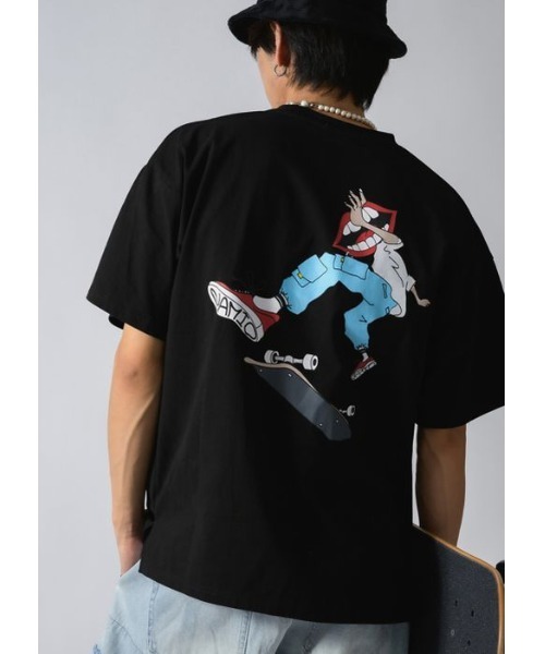 RE730(アールイーセブンサーティー)の「RE730 なみおくんスケボー ビッグシルエットTシャツ(Tシャツ/カットソー・メンズ・オフホワイト/ブラック・LARGE/MEDIUM/X-LARGE)」の19枚目の写真