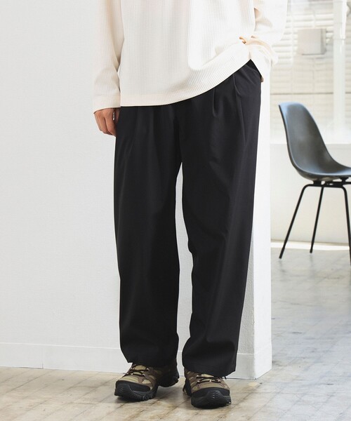 B:MING by BEAMS（ビーミングバイビームス）の「テック ワイド イージー パンツ（セットアップ対応）（その他パンツ・メンズ・ブラック/チャコールグレー・X-LARGE/LARGE/MEDIUM/SMALL）」の2枚目の写真
