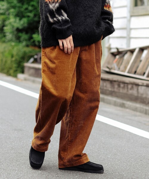 【中古品】BEAMS + 2プリーツコーデュロイパンツ BEAMS PLUS（ビームス プラス）2Pleats Corduroy（パンツ