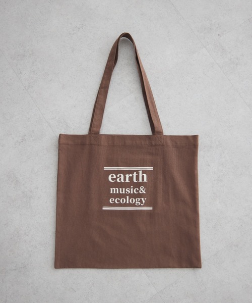 earth music&ecology(アースミュージックアンドエコロジー)の「バイカラーロゴトートバッグ(トートバッグ・レディース・ミント/ブラウン/ピンク/アイボリー/パープル・FREE)」の3枚目の写真