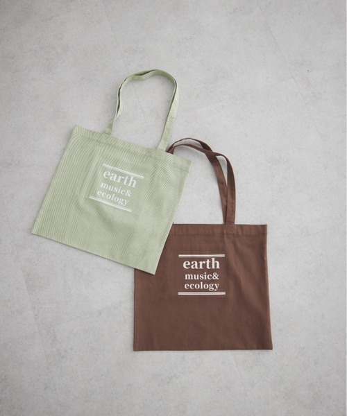 earth music&ecology(アースミュージックアンドエコロジー)の「バイカラーロゴトートバッグ(トートバッグ・レディース・ミント/ブラウン/ピンク/アイボリー/パープル・FREE)」の10枚目の写真