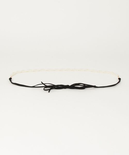 kaene（カエン）の「Kaene/パール2wayベルト（ベルト・レディース・オフホワイト・FREE）」の2枚目の写真