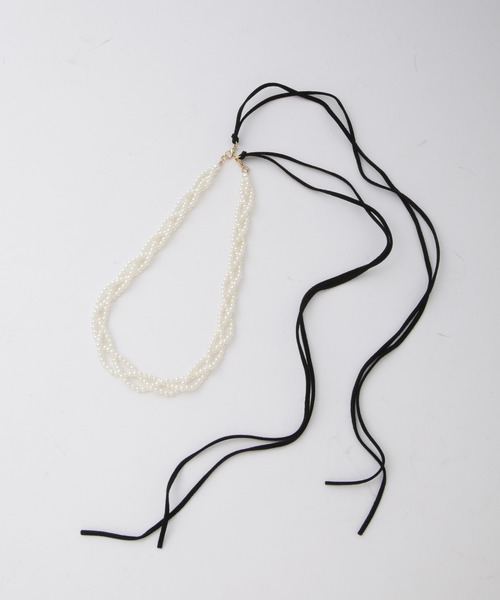 kaene（カエン）の「Kaene/パール2wayベルト（ベルト・レディース・オフホワイト・FREE）」の7枚目の写真