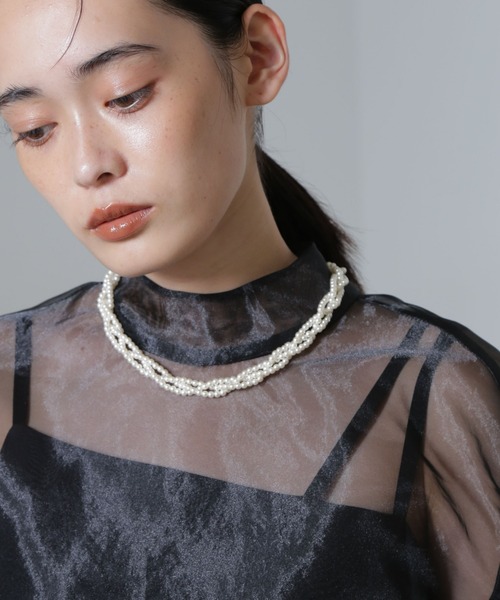 kaene（カエン）の「Kaene/パール2wayベルト（ベルト・レディース・オフホワイト・FREE）」の6枚目の写真