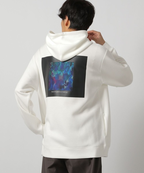 LAKOLE（ラコレ）の「バックプリントエアパーカー / 140616（パーカー・メンズ・ネイビー/ライトグレー/グレイッシュベージュ/ホワイト/グレー/ネイビー系・MEDIUM/X-LARGE/LARGE）」の3枚目の写真