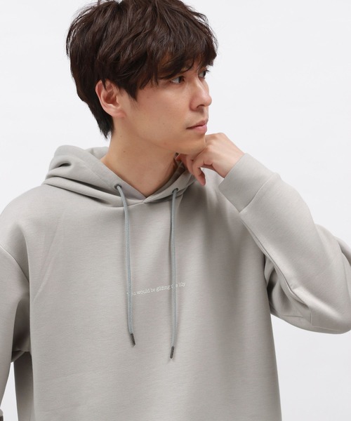 LAKOLE（ラコレ）の「バックプリントエアパーカー / 140616（パーカー・メンズ・ネイビー/ライトグレー/グレイッシュベージュ/ホワイト/グレー/ネイビー系・MEDIUM/X-LARGE/LARGE）」の9枚目の写真