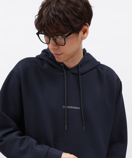 LAKOLE（ラコレ）の「バックプリントエアパーカー / 140616（パーカー・メンズ・ネイビー/ライトグレー/グレイッシュベージュ/ホワイト/グレー/ネイビー系・MEDIUM/X-LARGE/LARGE）」の14枚目の写真