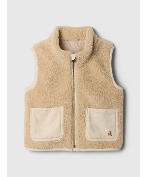 GAP(ギャップ)の「babyGap ボア ベスト(ベスト・キッズ・ブルー/ベージュ・110cm/105cm/100cm/95cm/90cm/80cm/70cm)」の2枚目の写真