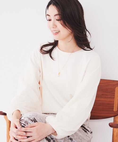 【セール】バロックガラスパールトップ（ネックレス）｜UNTITLED（アンタイトル）