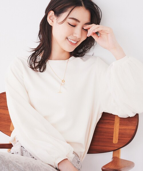 【セール】バロックガラスパールトップ（ネックレス）｜UNTITLED（アンタイトル）