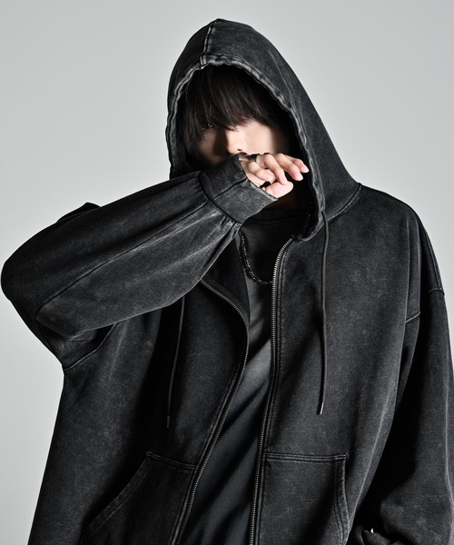 パーカーセットアップ　ベルベット 1PIU1UGUALE3 別注シャドーベルベットセットアップジップ