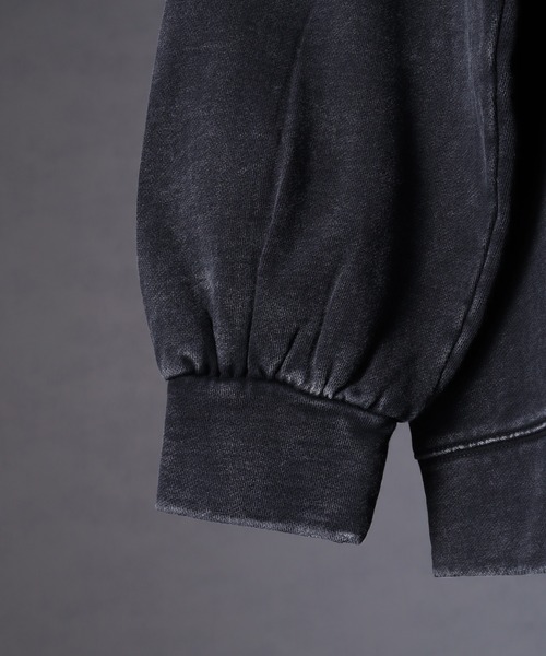 welise（ウェライズ）の「【welise × 犬飼京 -ephemeral-】 ケミカルオーバーダイ ヘビーウェイトスウェット ダブルジップアップパーカー（パーカー・メンズ・ブラック/ライトグレー/ダークブラウン/ブラック系1・S/M/L）」の15枚目の写真