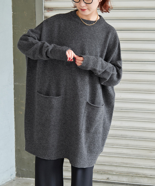 SPICK&SPAN クルーネックワイドチュニックプルオーバー Spick & Span（スピックアンドスパン）の「クルーネック ワイド