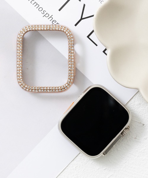 emonique(エモニーク)の「スマートウォッチケース Apple Watch カバー【41/45/49mm対応】(デジタル腕時計・レディース・ゴールド/プラチナム/ピンクゴールド/ピンク/レッド/クリア/ブルー/シルバー/ブラック・41/49/45)」の8枚目の写真