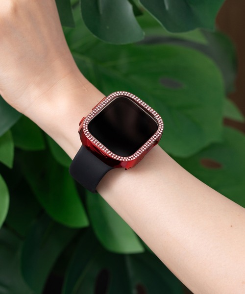 emonique(エモニーク)の「スマートウォッチケース Apple Watch カバー【41/45/49mm対応】(デジタル腕時計・レディース・ゴールド/プラチナム/ピンクゴールド/ピンク/レッド/クリア/ブルー/シルバー/ブラック・41/49/45)」の1枚目の写真