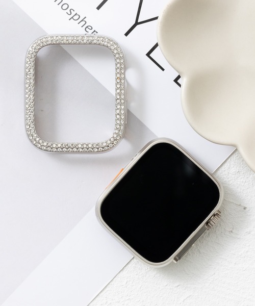 emonique(エモニーク)の「スマートウォッチケース Apple Watch カバー【41/45/49mm対応】(デジタル腕時計・レディース・ゴールド/プラチナム/ピンクゴールド/ピンク/レッド/クリア/ブルー/シルバー/ブラック・41/49/45)」の5枚目の写真