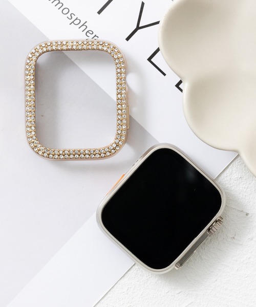 emonique(エモニーク)の「スマートウォッチケース Apple Watch カバー【41/45/49mm対応】(デジタル腕時計・レディース・ゴールド/プラチナム/ピンクゴールド/ピンク/レッド/クリア/ブルー/シルバー/ブラック・41/49/45)」の7枚目の写真