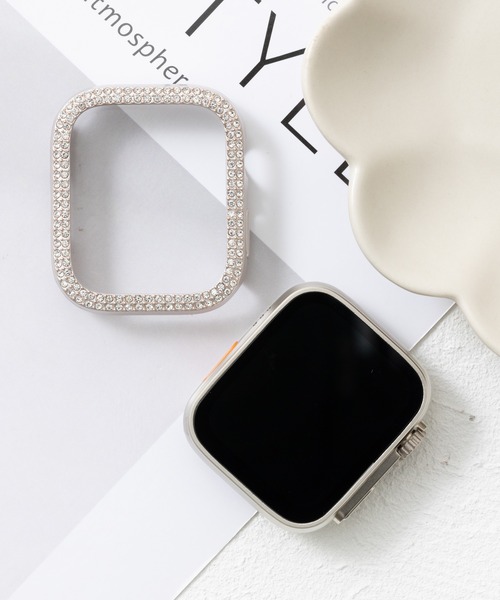 emonique(エモニーク)の「スマートウォッチケース Apple Watch カバー【41/45/49mm対応】(デジタル腕時計・レディース・ゴールド/プラチナム/ピンクゴールド/ピンク/レッド/クリア/ブルー/シルバー/ブラック・41/49/45)」の6枚目の写真