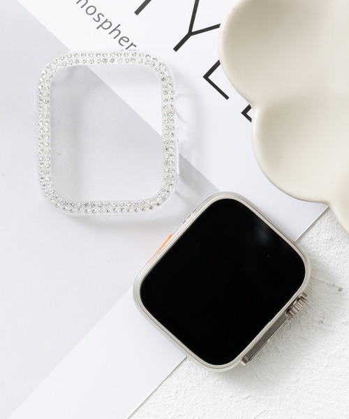 emonique(エモニーク)の「スマートウォッチケース Apple Watch カバー【41/45/49mm対応】(デジタル腕時計・レディース・ゴールド/プラチナム/ピンクゴールド/ピンク/レッド/クリア/ブルー/シルバー/ブラック・41/49/45)」の9枚目の写真