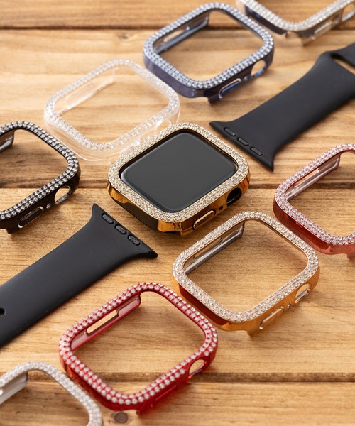 emonique(エモニーク)の「スマートウォッチケース Apple Watch カバー【41/45/49mm対応】(デジタル腕時計・レディース・ゴールド/プラチナム/ピンクゴールド/ピンク/レッド/クリア/ブルー/シルバー/ブラック・41/49/45)」の10枚目の写真