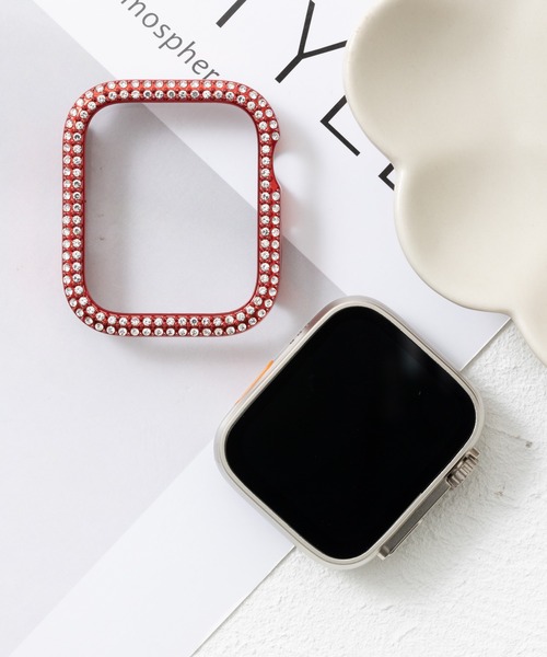 emonique(エモニーク)の「スマートウォッチケース Apple Watch カバー【41/45/49mm対応】(デジタル腕時計・レディース・ゴールド/プラチナム/ピンクゴールド/ピンク/レッド/クリア/ブルー/シルバー/ブラック・41/49/45)」の13枚目の写真