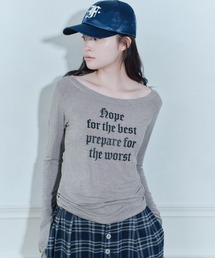 LETTRING L/S TEE/レタリングロングスリーブT
